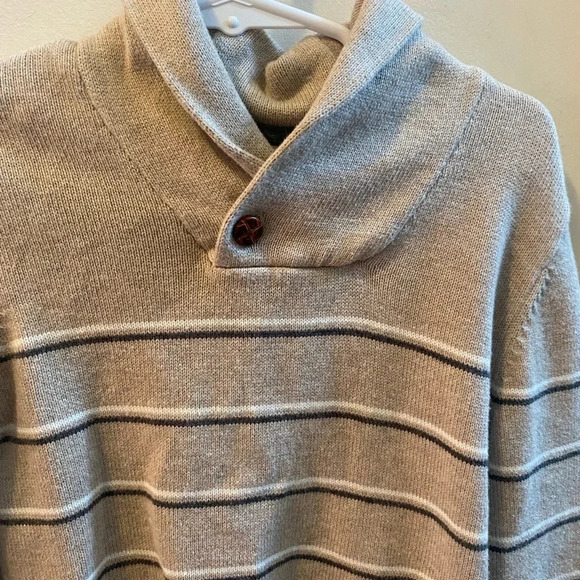 Hope & Henry Shawl Collar Organic Cotton Sweater - Picture 4 of 7